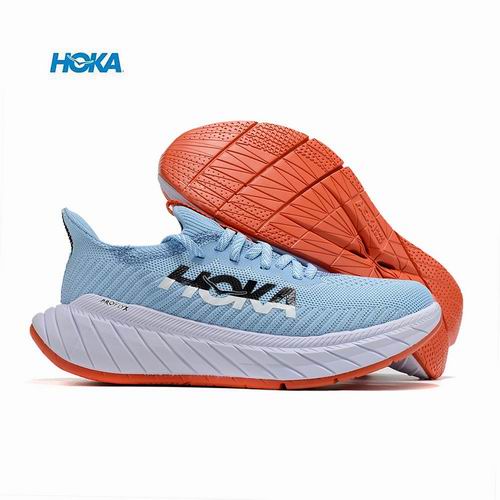 Cheap Hoka Carbon X 3 Men Women Running Shoes Moutine Spring Blue-08